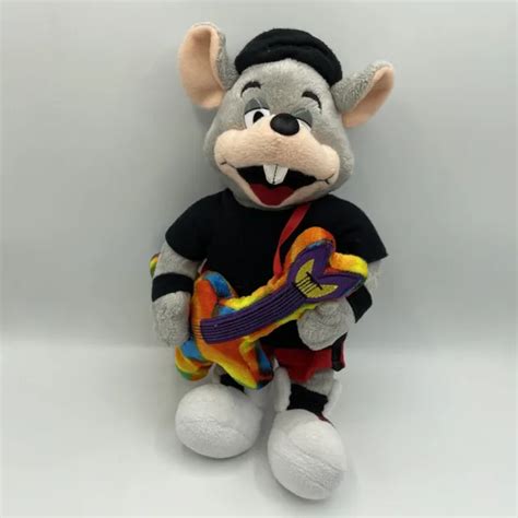 Chuck E Cheese Mouse Rock Roll Rock Star Tie Dye Guitar 12 Plush