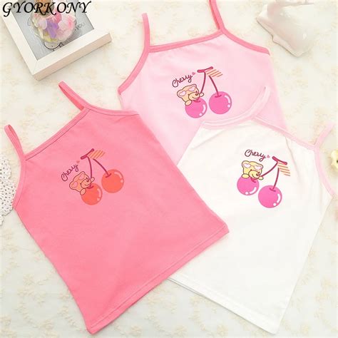 Girls Training Bras Camisoles Solid Childrens Clothing Sling