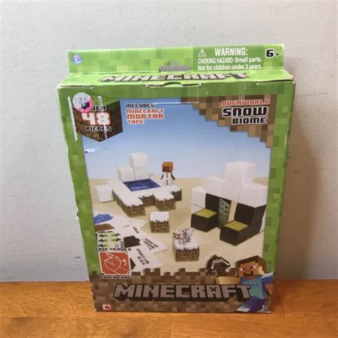 Minecraft Papercraft Overworld Snow Biome Build Set 2498 Picclick