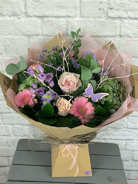 Pastel Shades Hand Tied Bouquet Bouquets Bethanys Florist