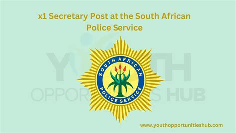 X1 Secretary Post At The South African Police Service Saps Youth Opportunities Hub
