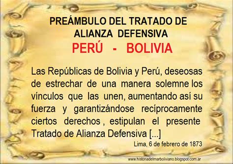 Bolivia Y El Mar Perspectiva Histórica Alianza Defensiva Entre