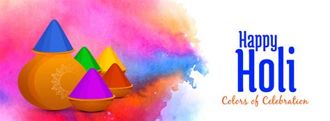 Abstract Happy Holi Indian Festival Banner 343286 Vector Art At Vecteezy