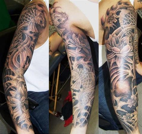 Koi Fish Sleeve By ~justinstorm On Deviantart Tattoos