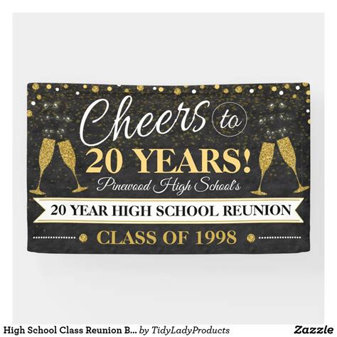 High School Class Reunion Banner Zazzle High School Class Reunion