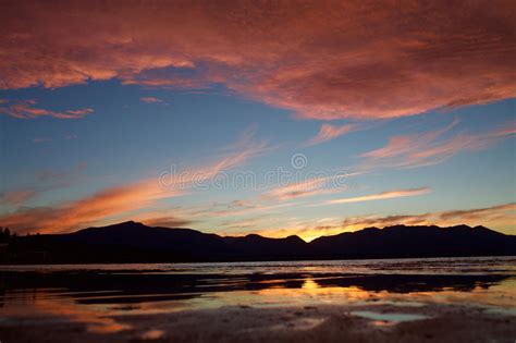 Stunning Sunrise Over A Lake Stock Photo Image Of Sunset Tranquility
