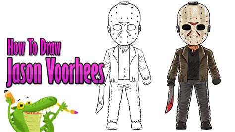 How To Draw Jason Voorhees Youtube