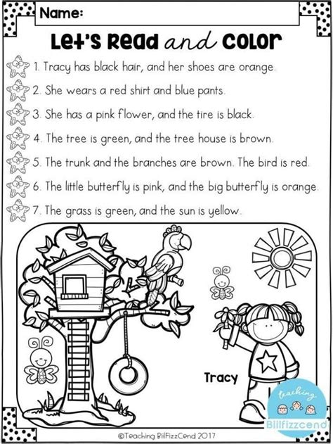 Following Directions Coloring Worksheet