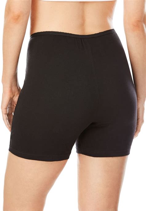 Comfort Choice Womens Plus Size Cotton Boxer 10 Pack Underwear Ebay