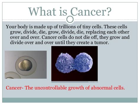 Cancer is a group of more than 100 different diseases. Non communicable diseases cancer