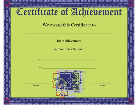 Crisc is another important certification course for a computer scientist. Computer Science Certificate of Achievement Template ...