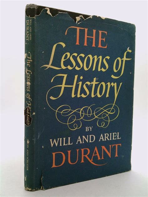 The Lessons Of History By Will Durant Etsy