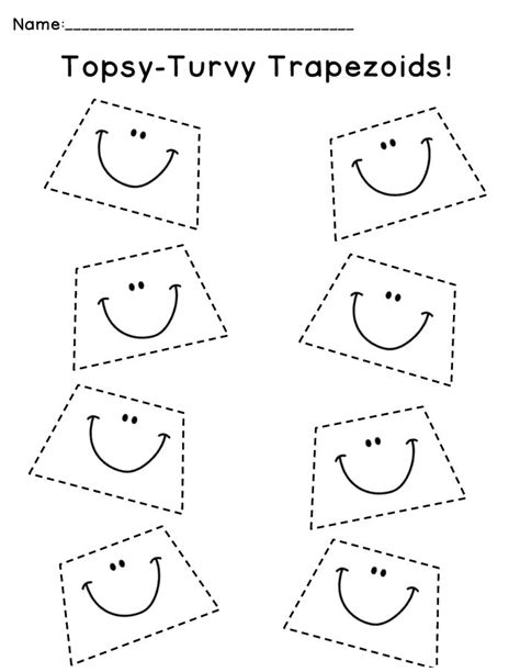 Trapezoid Worksheets For Preschool