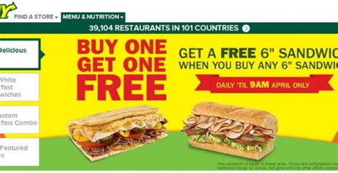 Save with subway coupon codes, discounts and promo codes all valid for december 2020. subway coupons canada