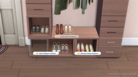 Dream Home Decorator Shoes Functioning As A Remove Shoes Sign Mod For