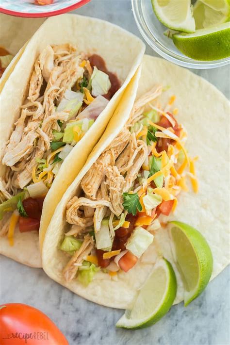 How to make chicken tacos in the instant pot. Instant Pot Chicken Tacos (shredded chicken tacos ...
