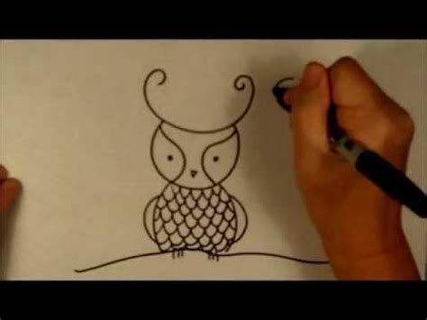 Our easy drawing ideas are based on simple lines and shapes. How to Draw a Cartoon Owl Easy Beginner Drawing Tutorial ...