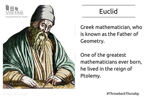 On Throwback Thursday We Take A Look At Euclid The Father Of Geometry