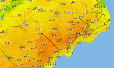 Nc Weather 100 Degree Heat Advisory When Forecast Cools Durham