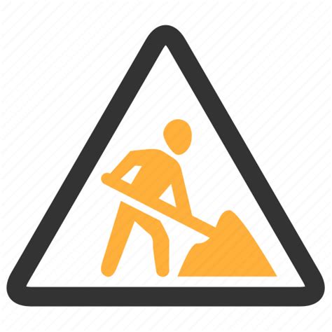 Dig Digging Sign Under Construction Icon