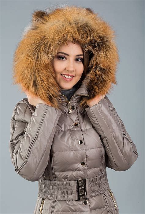 Fur Hood Puffer Jacket Women Fur Hood Leather Jacket Outfits