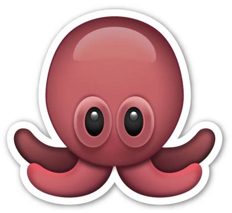 Octopus Emoji Emoji Stickers Octopus Emoji