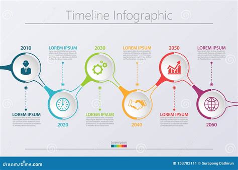 Infographic Process Visualization Template Abstract Vector With