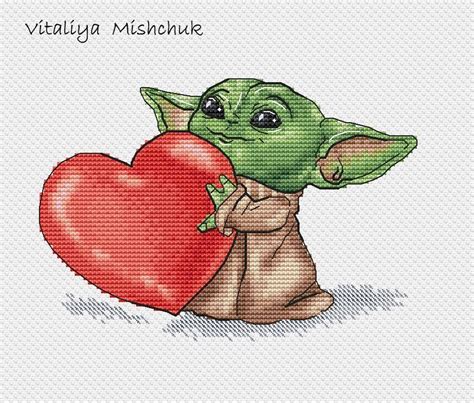 If you liked this design please consider leaving a tip in the tip jar below (but don't feel obligated to!) baby yoda christmas ornament nerdy free crochet pattern. Baby Yoda Cross Stitch Patterns Star Wars Colorful Art DIY ...
