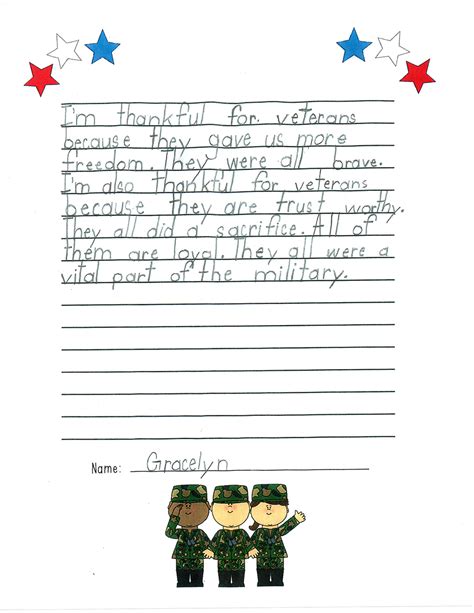 Veterans Day Letter Template