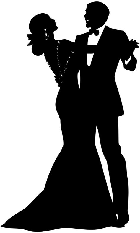 Dance Party Silhouette Clip Art Silhouette Png Download 604480