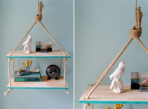 Saving Floor Space 10 Stylish Diy Hanging Shelf Ideas