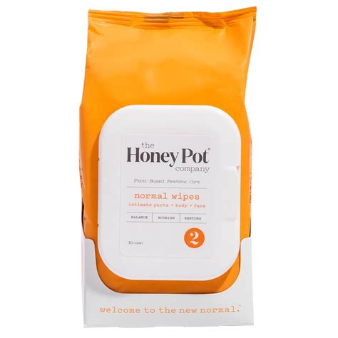 The Honey Pot Normal Intimate Wipes Singles 15pk Fresh Health Nutritions