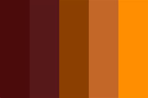 Autumn Burgundy And Orange Color Palette