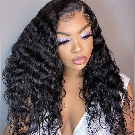 HD Lace Frontal Wigs Water Wave Human Hair Wigs Density Tinashehair