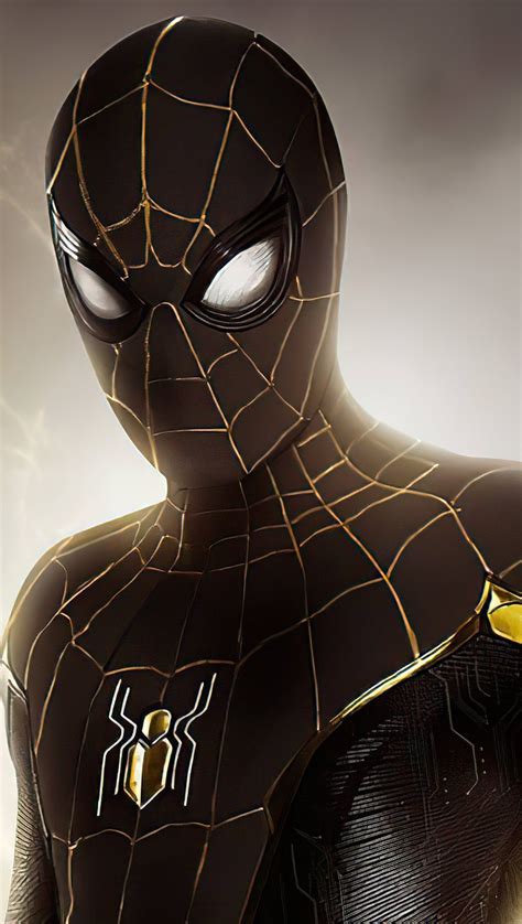 Spider Man black and gold suit Wallpaper 4k HD ID:8196
