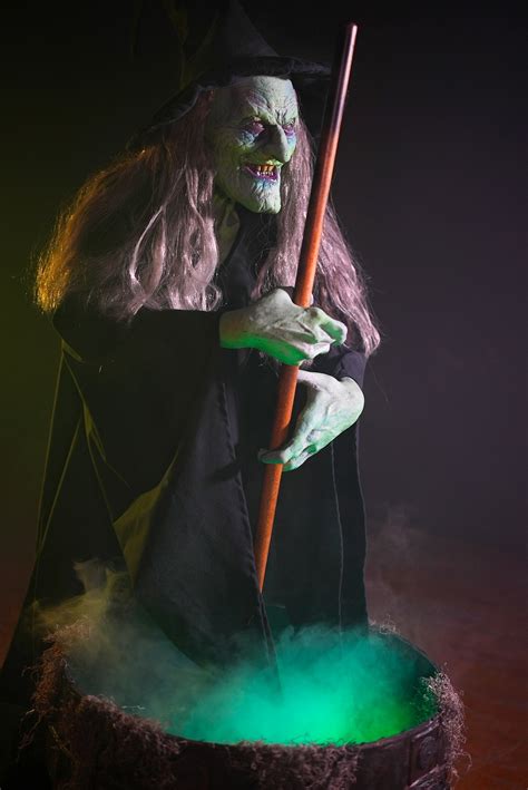 Witches Brew Wicked Witch Animatronic Halloween Prop Distortions