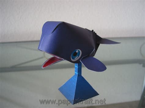 Sperm Whale Paperkraft Net Free Papercraft Paper Model Papertoy My