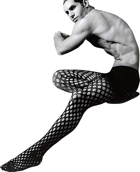 HIMEALAVO Men S Sexy Fishnet Gay Underwear Male Stocking Casual Pants