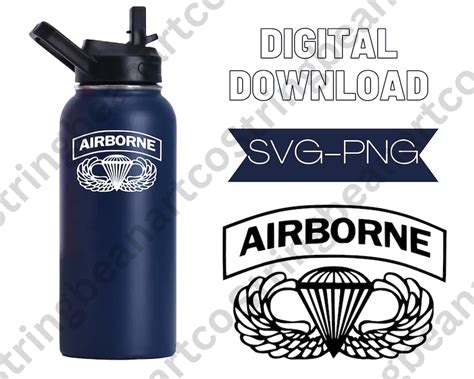 Airborne Tab Digital Download Svg Png Etsy