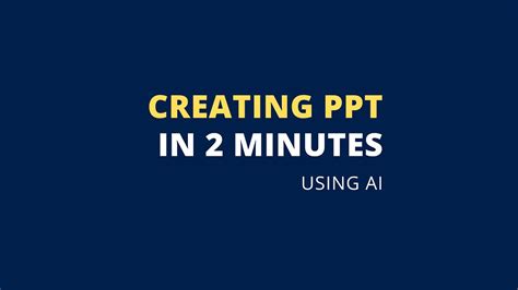 How To Create Powerpoint Presentation In A Few Steps Using Ai