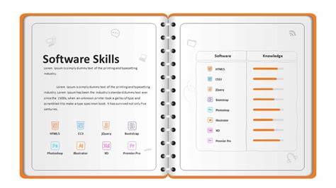 Powerpoint templates > personal profile. Personal Profile PowerPoint Template - Notebook | Slidebazaar