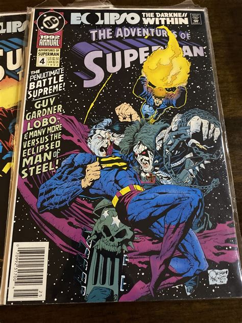 Lot Of 4 Eclipso The Darkness Within Superman Annuals Dc 1992 Vf Nm Ebay