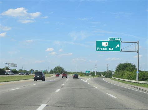 Ohio Interstate 71 Northbound Cross Country Roads