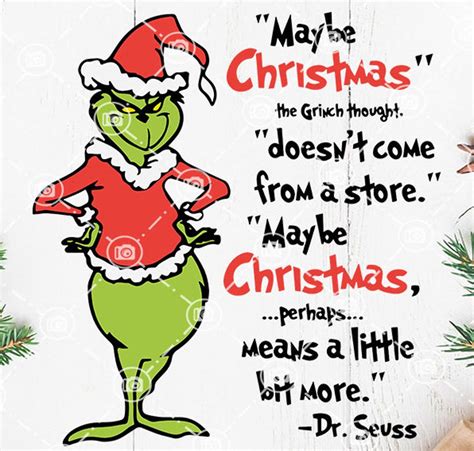 grinch maybe christmas the grinch thoughrt svg doesnt come etsy