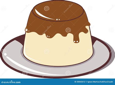 Pudding Stock Vector Illustration Of Candy Dessert 30065612