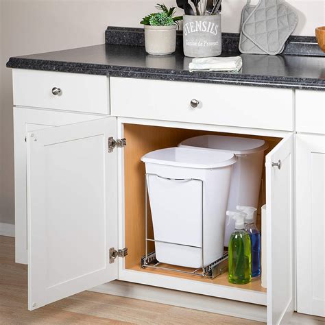 Pull out garbage à ontario. Pull Out Trash Can Under Cabinet - Adjustable Roll Out ...