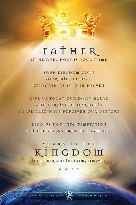 The Most Powerful Prayer In Heaven And On Earth Christian Posters