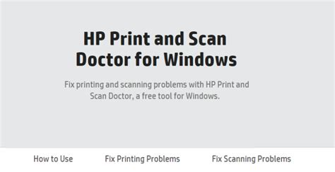 Hp Print And Scan Doctor For Windows Installation And Setup