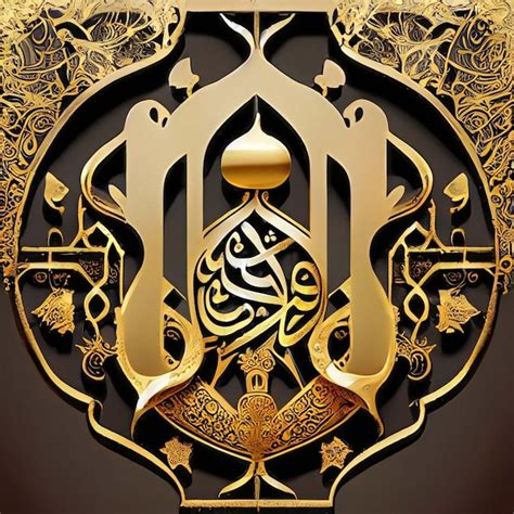 Premium Ai Image Arabic Calligraphy