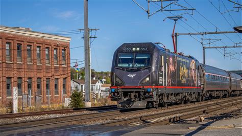 Amtrak ACS 64 653 Harry Potter First Debut To Boston New London CT